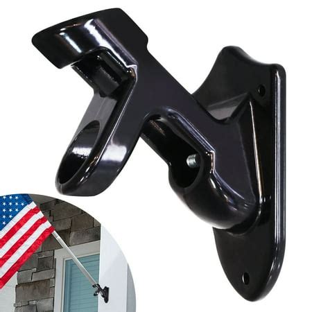 two bracket metal flag holder|residential flag pole brackets.